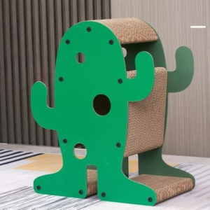 Arbre-a-chat-bois-carton-cactus