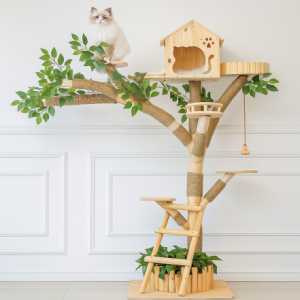 Arbre à chat bois design arbre naturel
